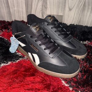 Reebok Forte Lounger Men's Tennis Shoes Black Gold Gum | Size: 12